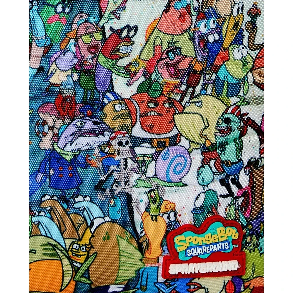 Sprayground Spongebob Big Ocean Party Backpack Unisex Multi Shoulder Bag SPR336